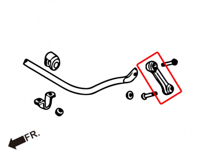 HARDRACE FRONT ANTI ROLL BAR LINK REINFORCED HardRace