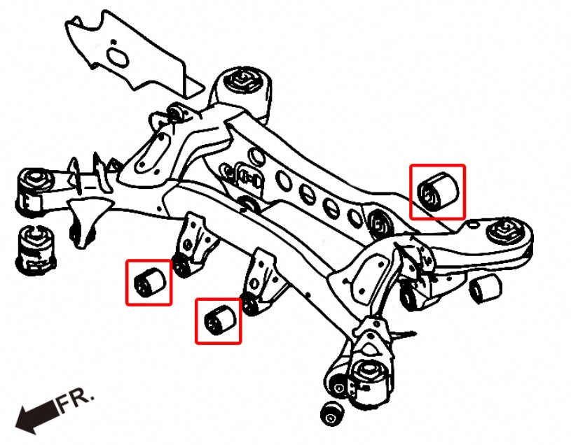 HARDRACE REAR DIFFERENTIAL TO SUBFRAME BUSH HardRace