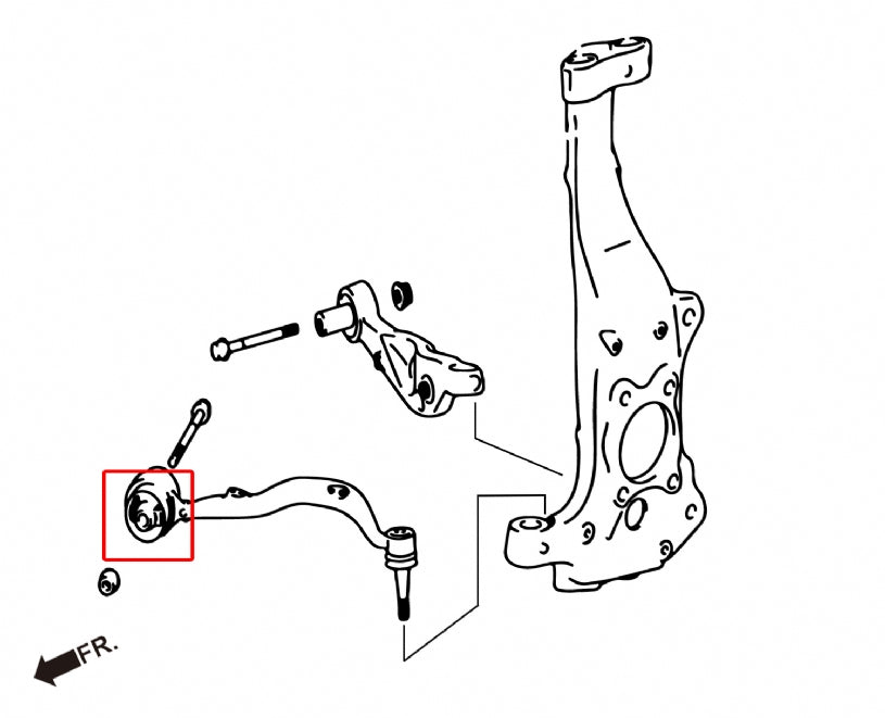 HARDRACE FRONT LOWER CURVE ARM BUSH HardRace
