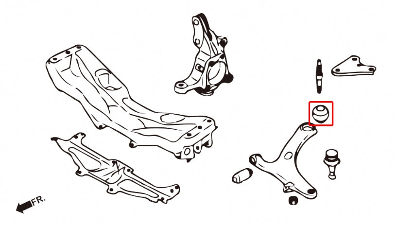 HARDRACE FRONT LOWER ARM BUSH HardRace
