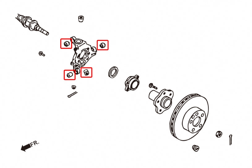 HARDRACE REAR KNUCKLE BUSH HardRace