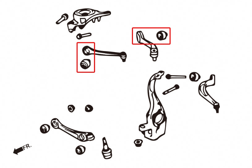 HARDRACE FRONT UPPER ARM BUSH HardRace