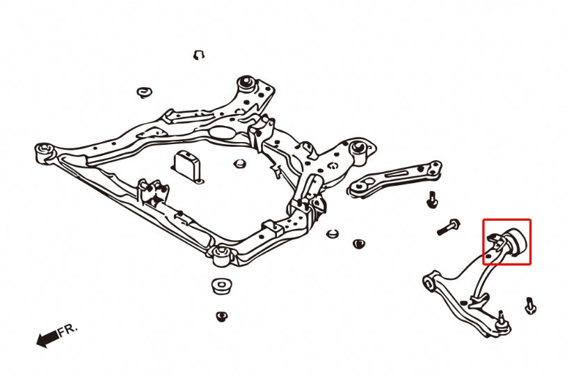 HARDRACE FRONT LOWER ARM BUSH - REAR HardRace