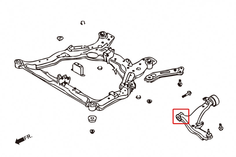 HARDRACE FRONT LOWER ARM BUSH - FRONT HardRace