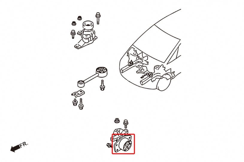 HARDRACE REINFORCED ENGINE MOUNT HardRace