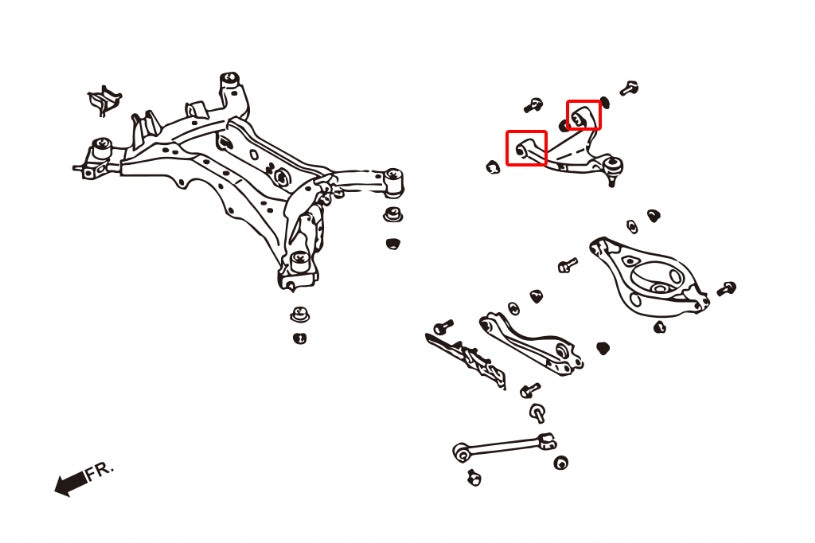 HARDRACE REAR UPPER ARM BUSH HardRace