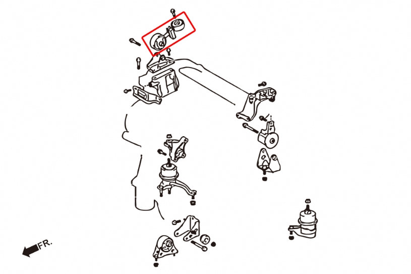 HARDRACE REINFORCED ENGINE MOUNT HardRace
