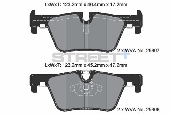 PAGID Racing STREET+ BMW 1 (F20) Brake Pads - T8117SP2001 Rear