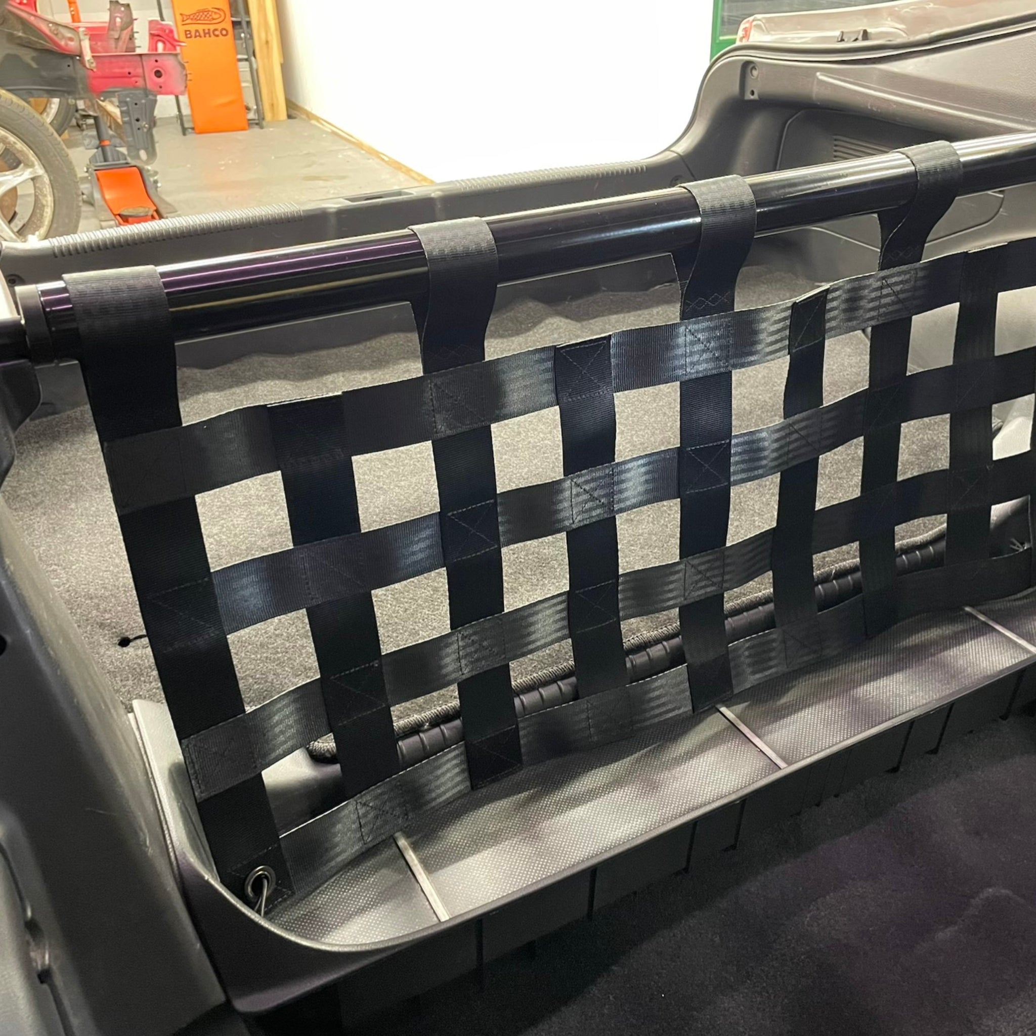 Toyota Celica 7th Gen T230 Strut Bar and Cargo Net cargo-nets.co.uk
