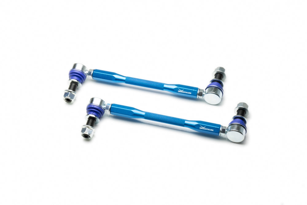 HARDRACE UNIVERSAL ADJ. STABILIZER LINK - 2PCS/SET RANGE: 245-285mm 14mm STUD ROD END HardRace