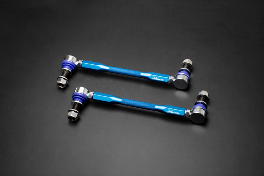 HARDRACE UNIVERSAL ADJ. STABILIZER LINK - 2PCS/SET RANGE: 245-285mm 14mm STUD ROD END HardRace