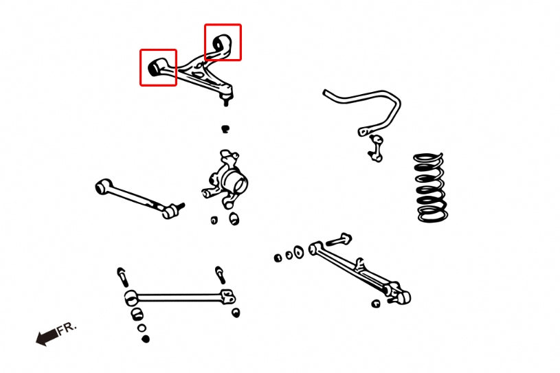 HARDRACE REAR UPPER ARM BUSH HardRace