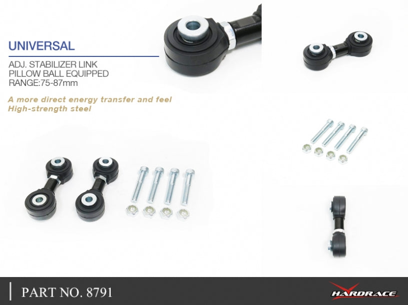 HARDRACE ANTI ROLL BAR DROP LINK ADJUSTABLE HardRace