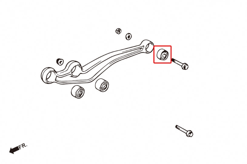 HARDRACE FRONT LOWER ARM REAR BUSH HardRace