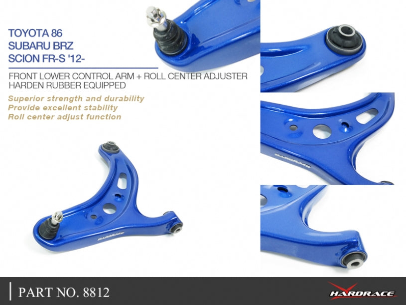 HARDRACE FRONT LOWER CONTROL ARM & ROLL CENTRE BALL JOINT HardRace