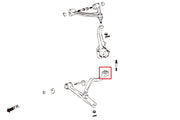 HARDRACE FRONT TENSION ROD BUSH HardRace
