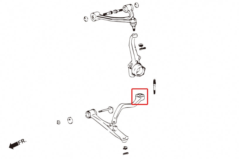 HARDRACE FRONT TENSION ROD BUSH HardRace