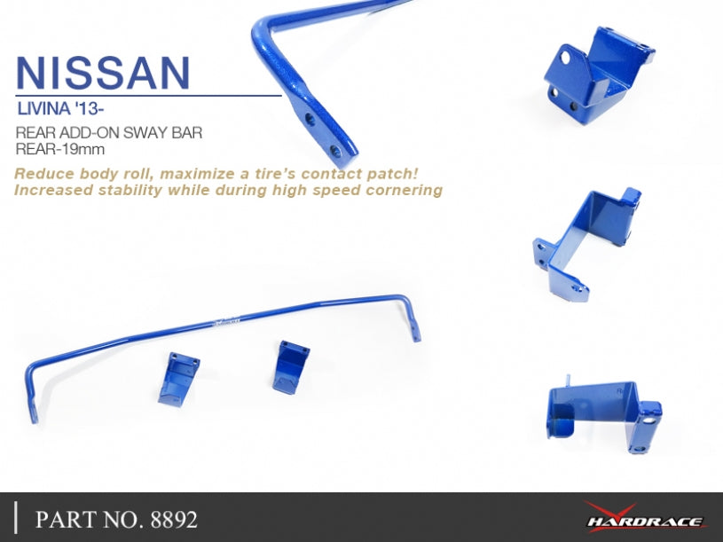 HARDRACE ADD ON REAR ANTI ROLL BAR HardRace