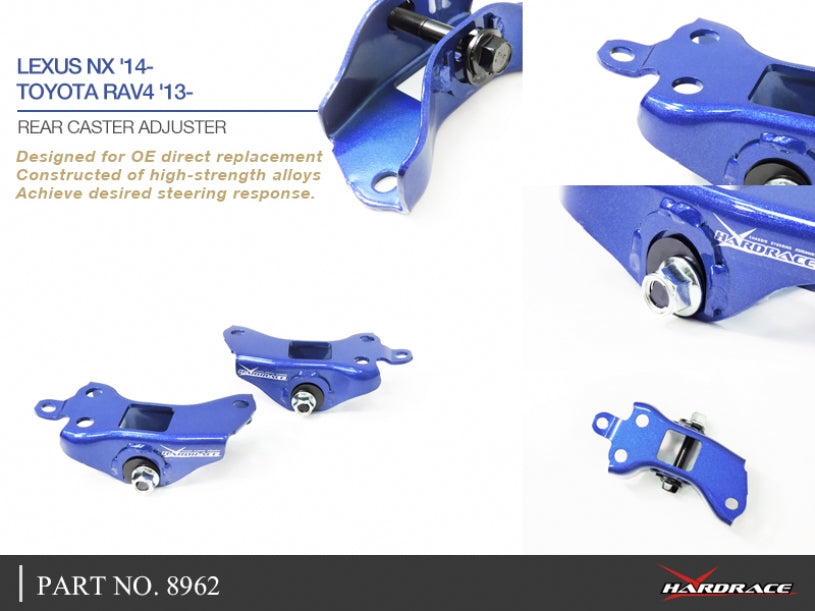 HARDRACE REAR TRAILING ARM BRACKET CASTER ADJUSTMENT HardRace