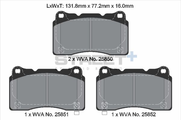 PAGID Racing STREET+ ACURA INTEGRA Hatchback (DE_) Brake Pads - T8200SP2001 Front