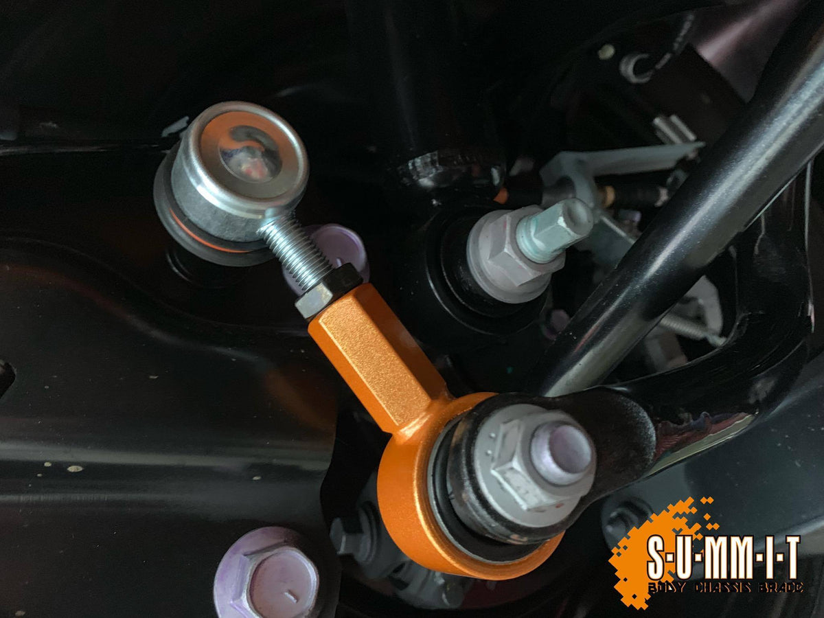 SWAVE & SUMMIT Adjustable Stabilizer Links 75 - 95mm for Toyota Yaris GR