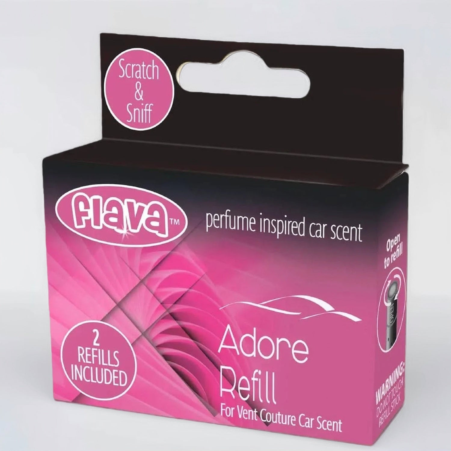 Flava Couture 2 Pack Refill Stick For Refillable Vent Car Air Fresheners - Adore Flava Car Scents