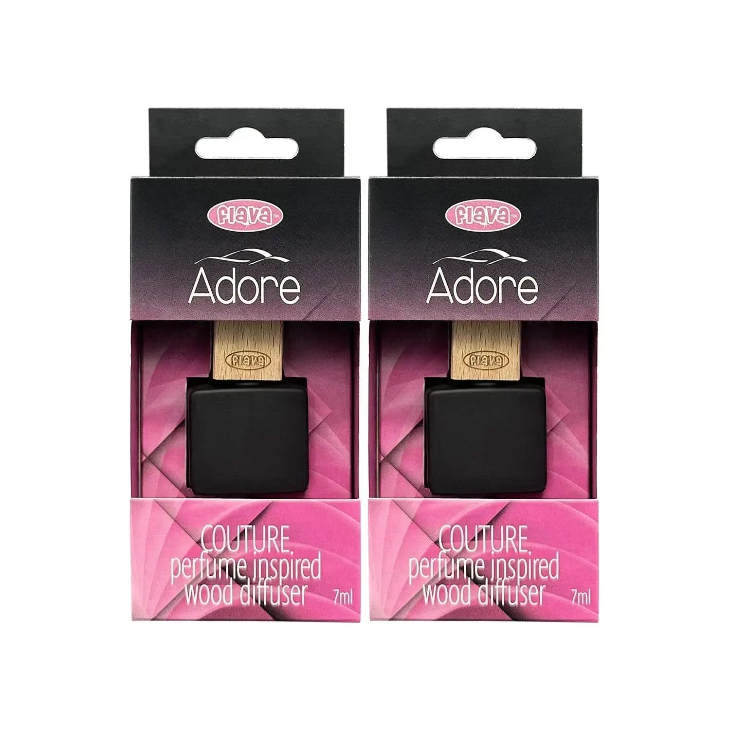 Flava Couture Wood Car Air Freshener - Adore Flava Car Scents