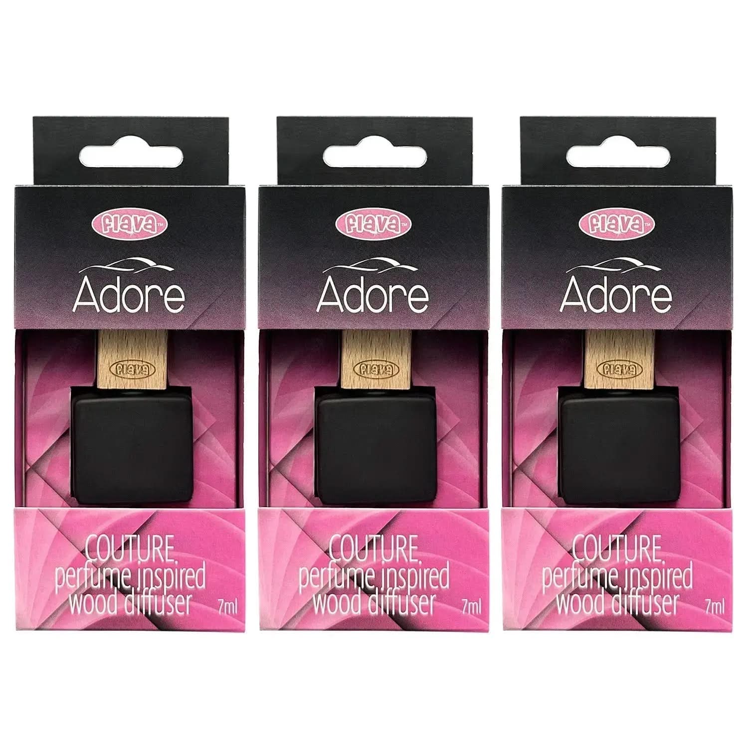 Flava Couture Wood Car Air Freshener - Adore Flava Car Scents