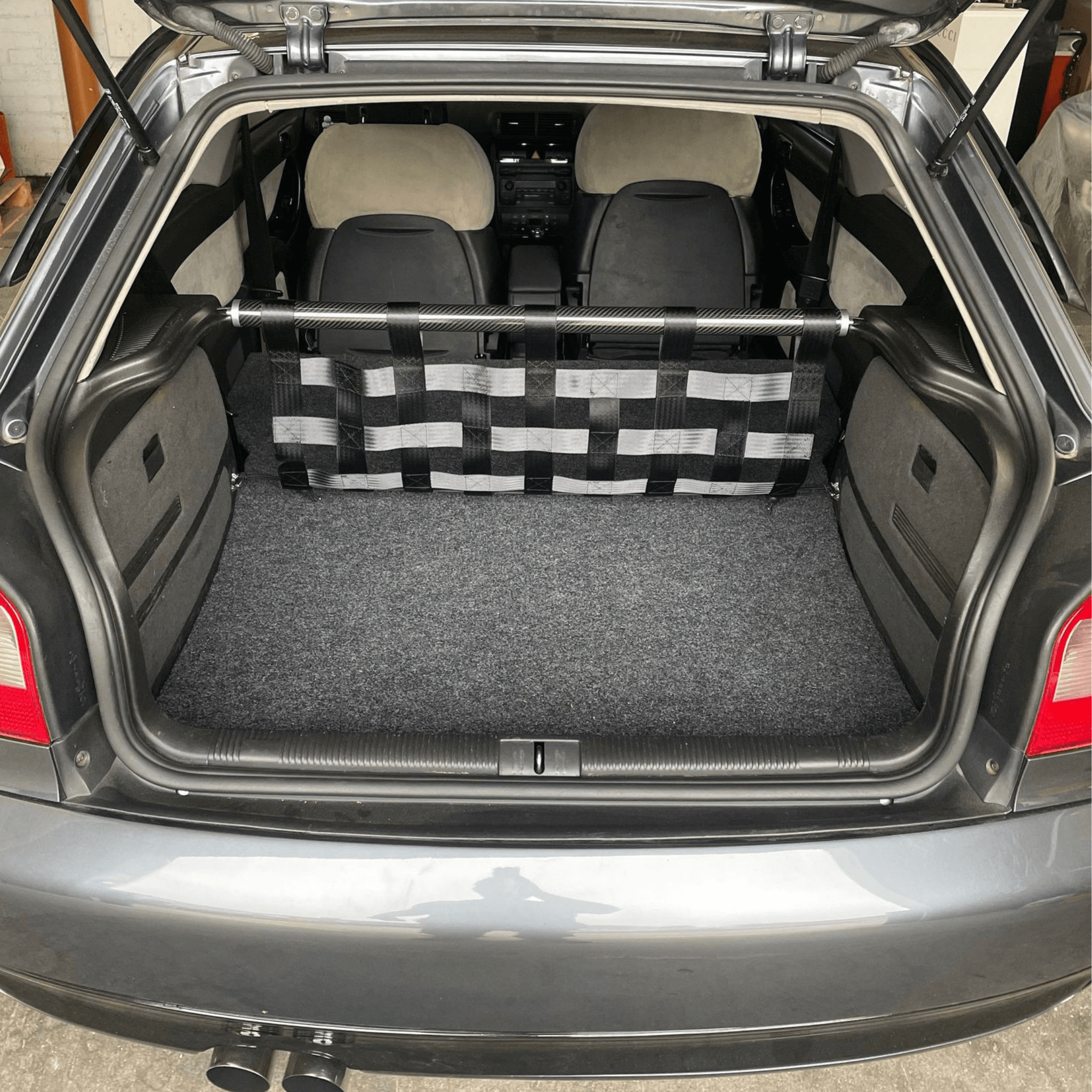Audi A3 S3 8L Strut bar and Cargo net cargo-nets.co.uk