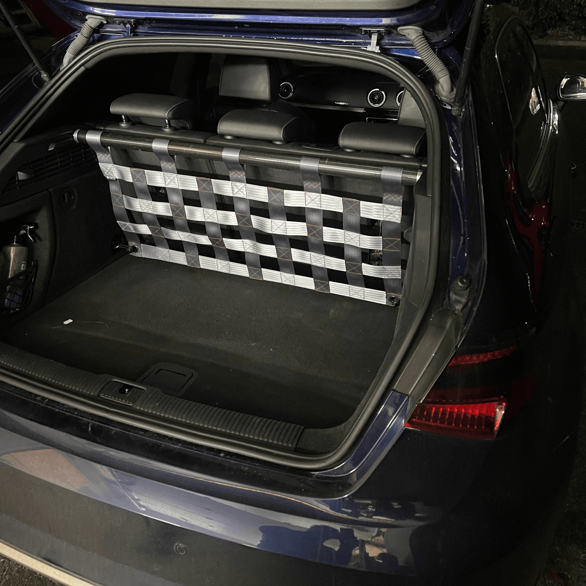 Audi A3 S3 RS3 8V Strut bar and Cargo net cargo-nets.co.uk