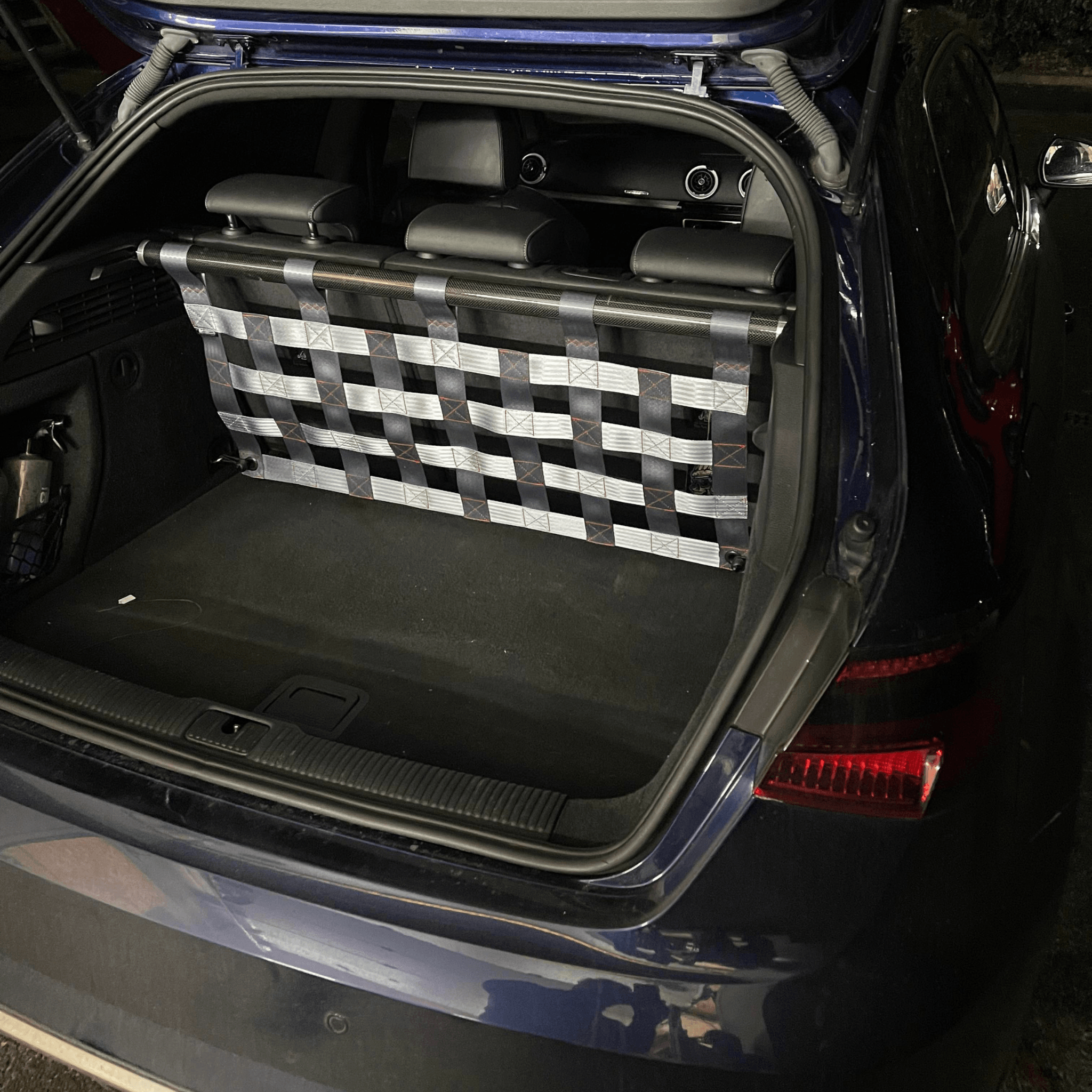 Audi A3 S3 RS3 8V Strut bar and Cargo net cargo-nets.co.uk