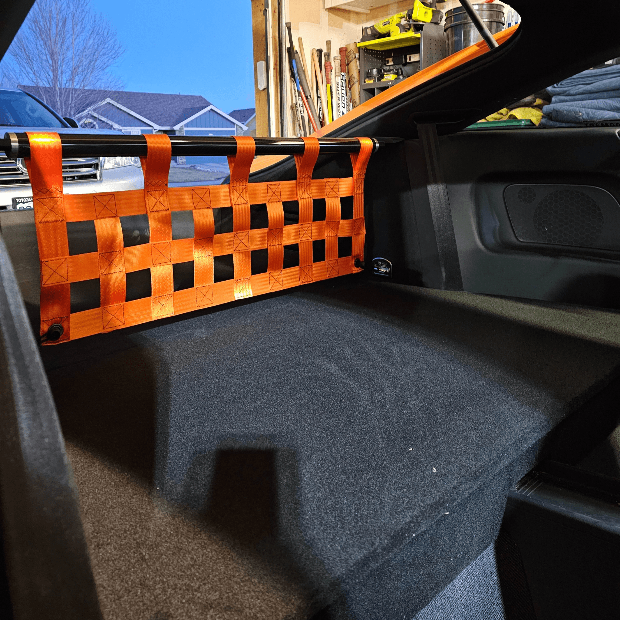 Audi TT Mk2 8J Strut bar and Cargo net cargo-nets.co.uk