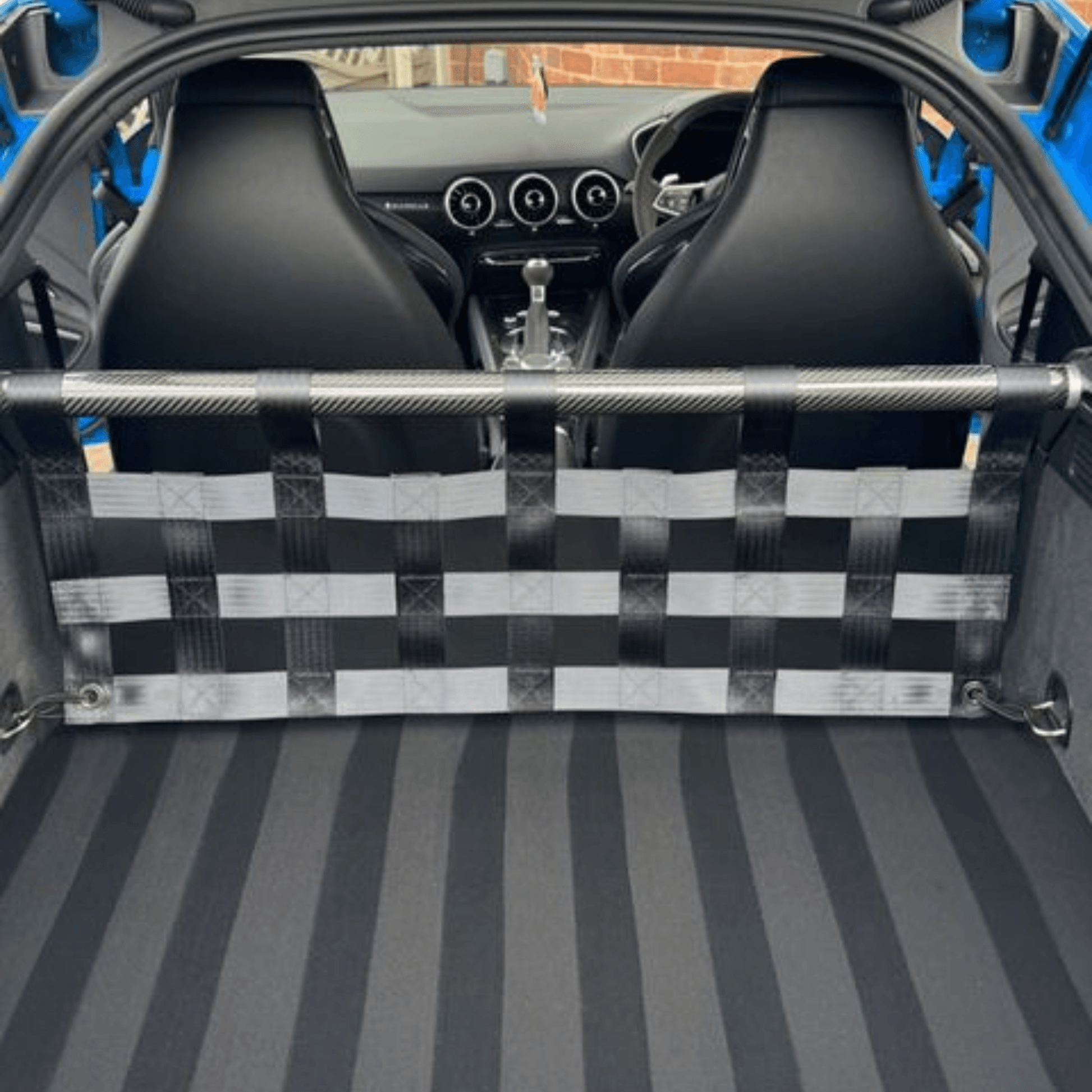 Audi TT Mk3 8S Strut bar and Cargo net cargo-nets.co.uk