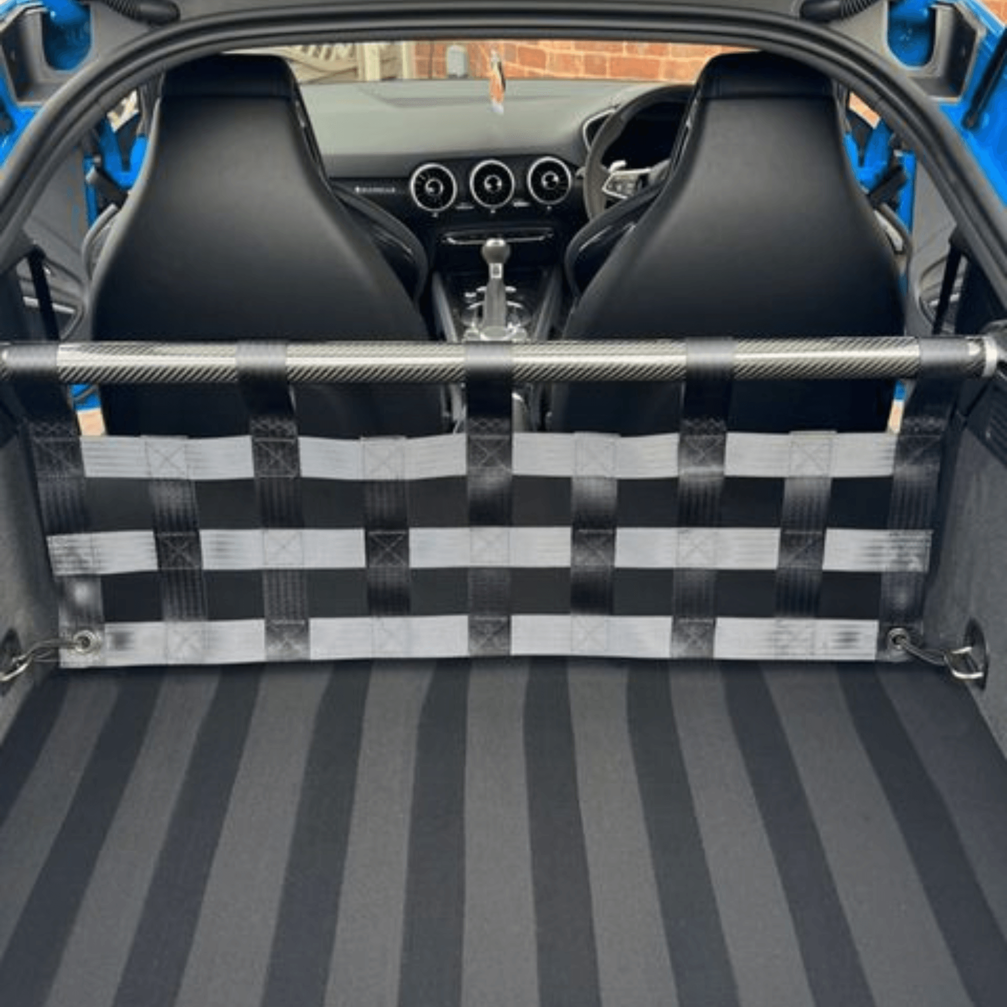 Audi TT Mk3 8S Strut bar and Cargo net cargo-nets.co.uk