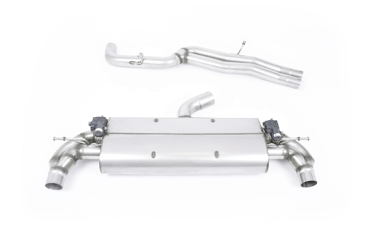Audi TTRS MK3 Quattro - Non-Resonated (Louder) Cat-Back Exhaust System with Burnt Titanium Oval Trims