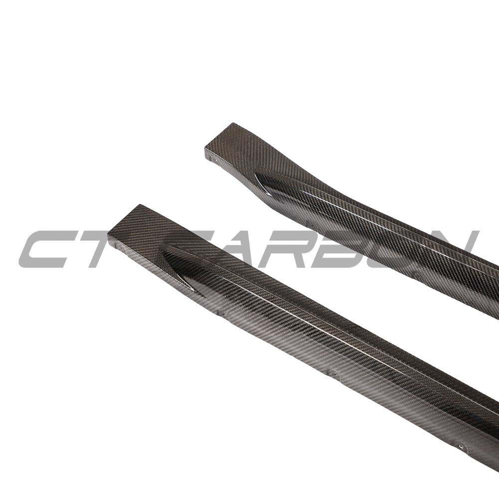 BMW M3 G80/G81 CARBON FIBRE SIDE SKIRT REPLACEMENT - V4 - CT DESIGN