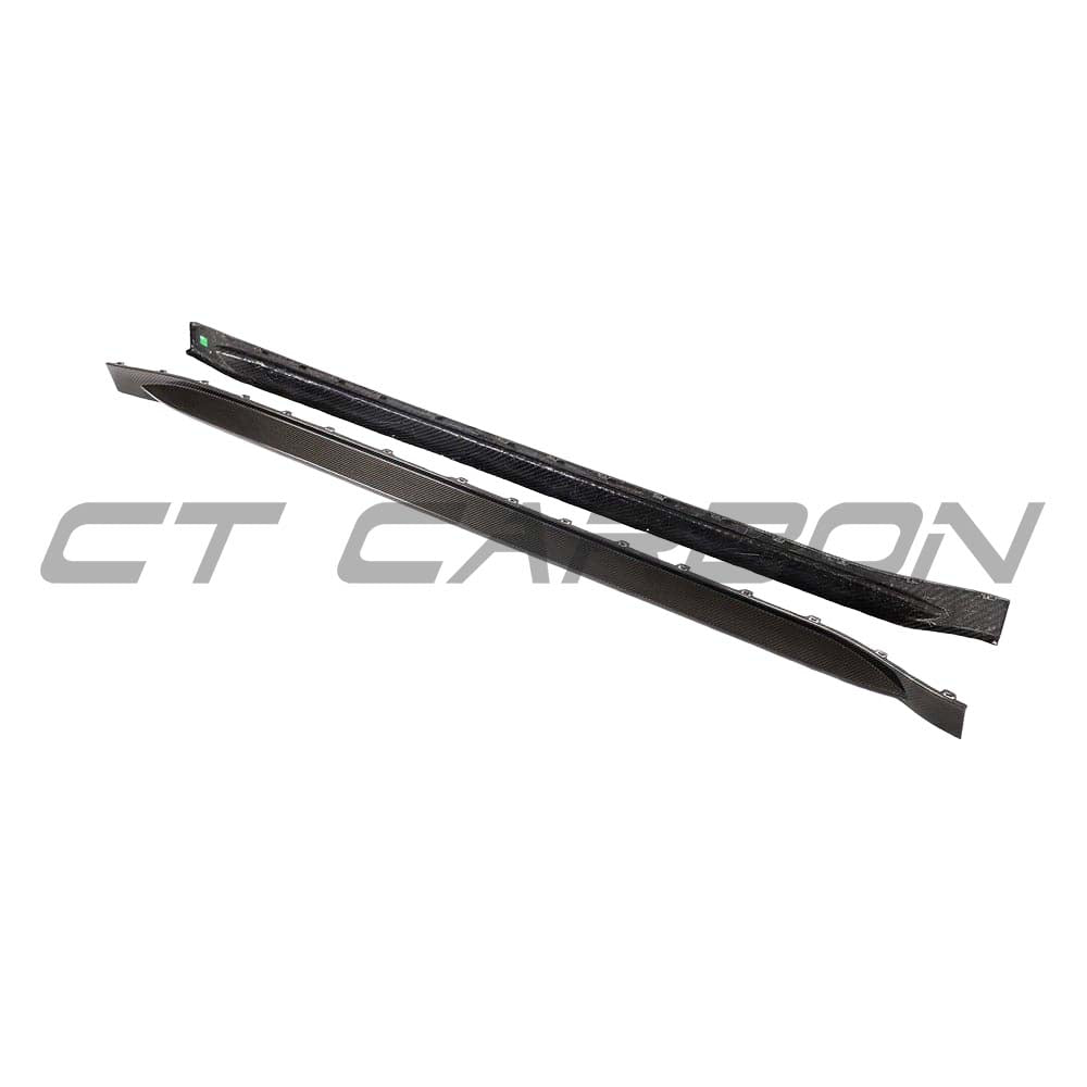 BMW M3 G80/G81 CARBON FIBRE SIDE SKIRT REPLACEMENT - V4 - CT DESIGN