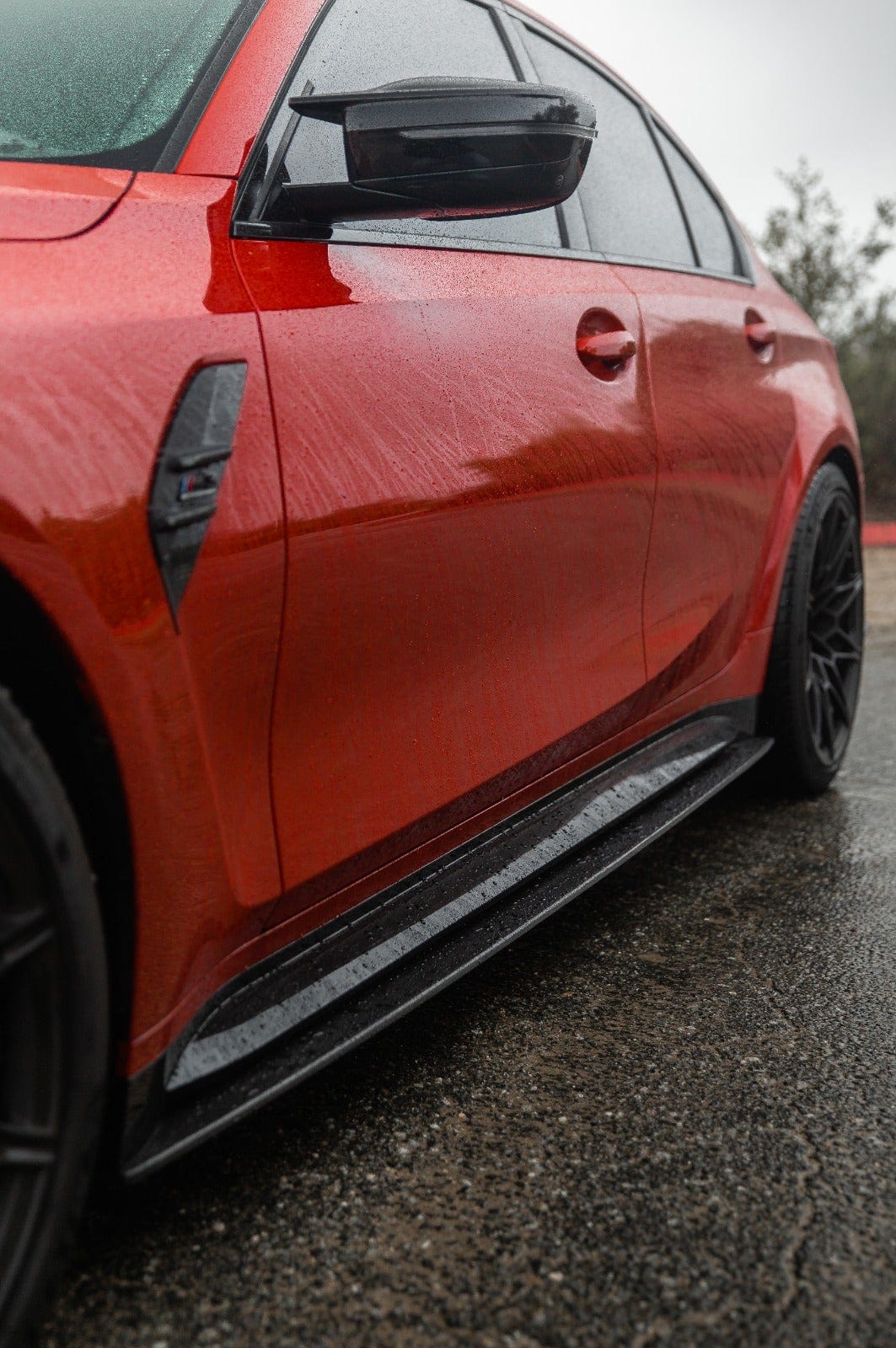 BMW M4 G82/G83 CARBON FIBRE SIDE SKIRT EXTENSIONS V1 - CT DESIGN
