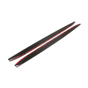 BMW M4 G82/G83 CARBON FIBRE SIDE SKIRT EXTENSIONS V1 - CT DESIGN