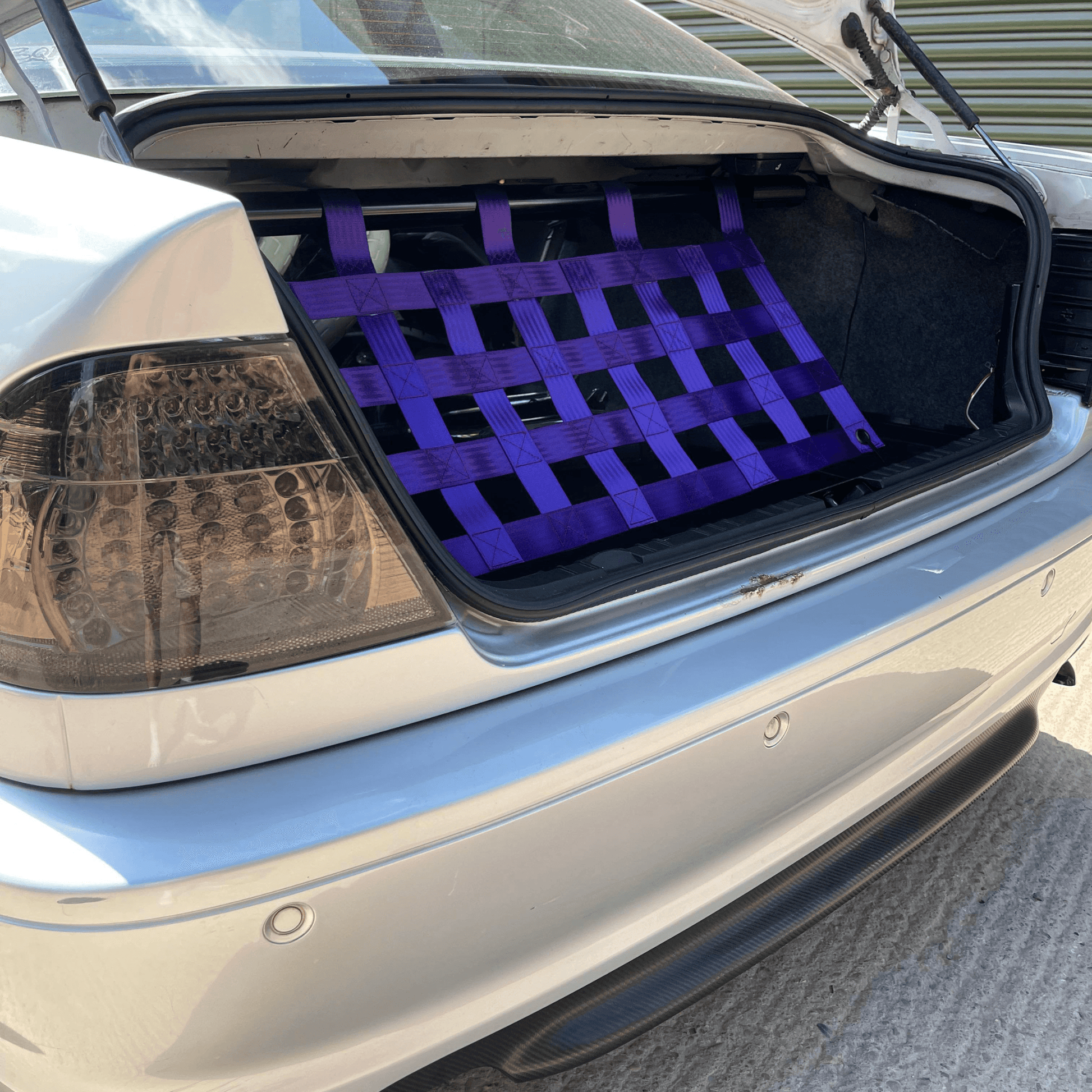 BMW 3 Series E46 M3 Coupe Strut bar and Cargo net cargo-nets.co.uk