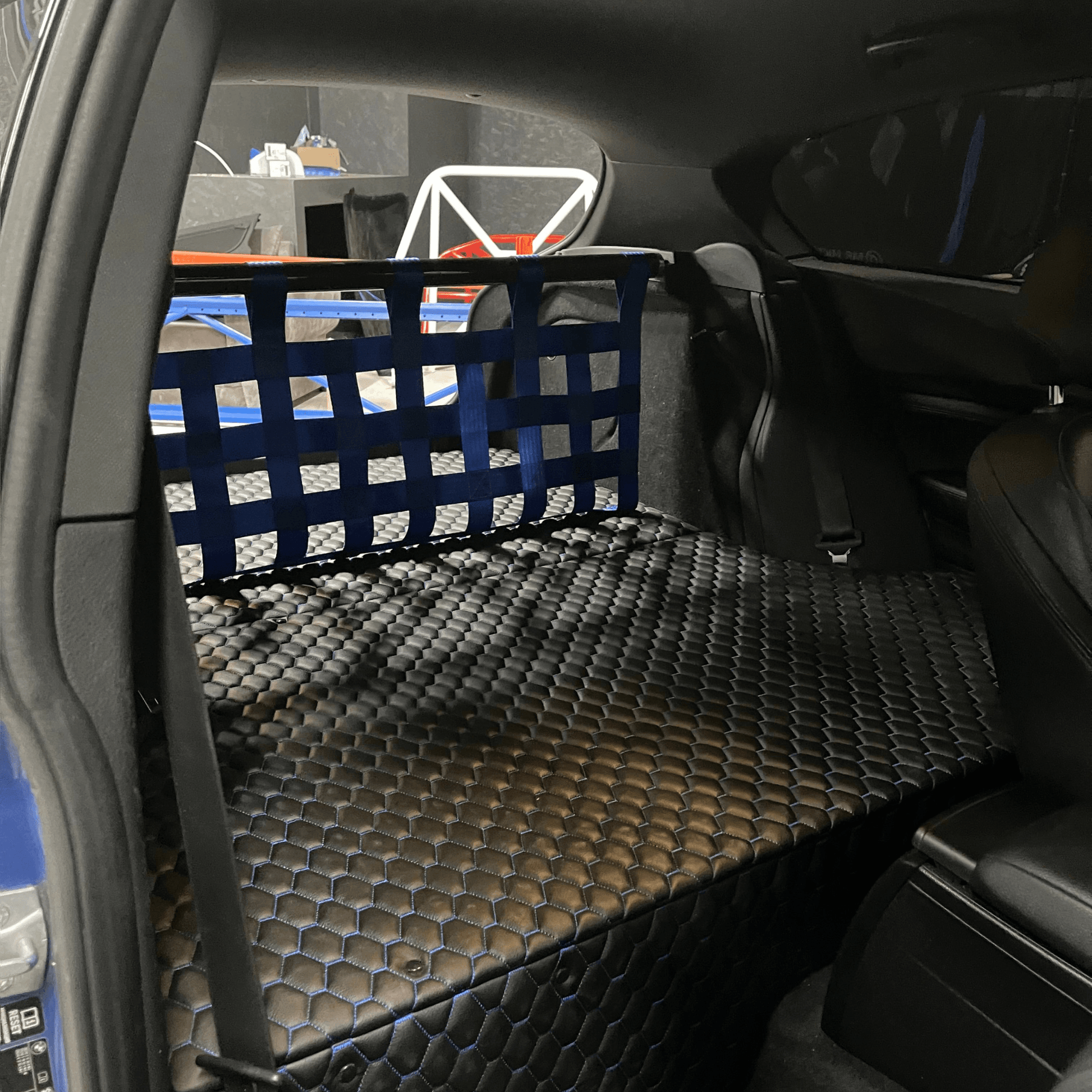 BMW 1 Series F20 F21 M135i M140i Strut bar and Cargo net cargo-nets.co.uk