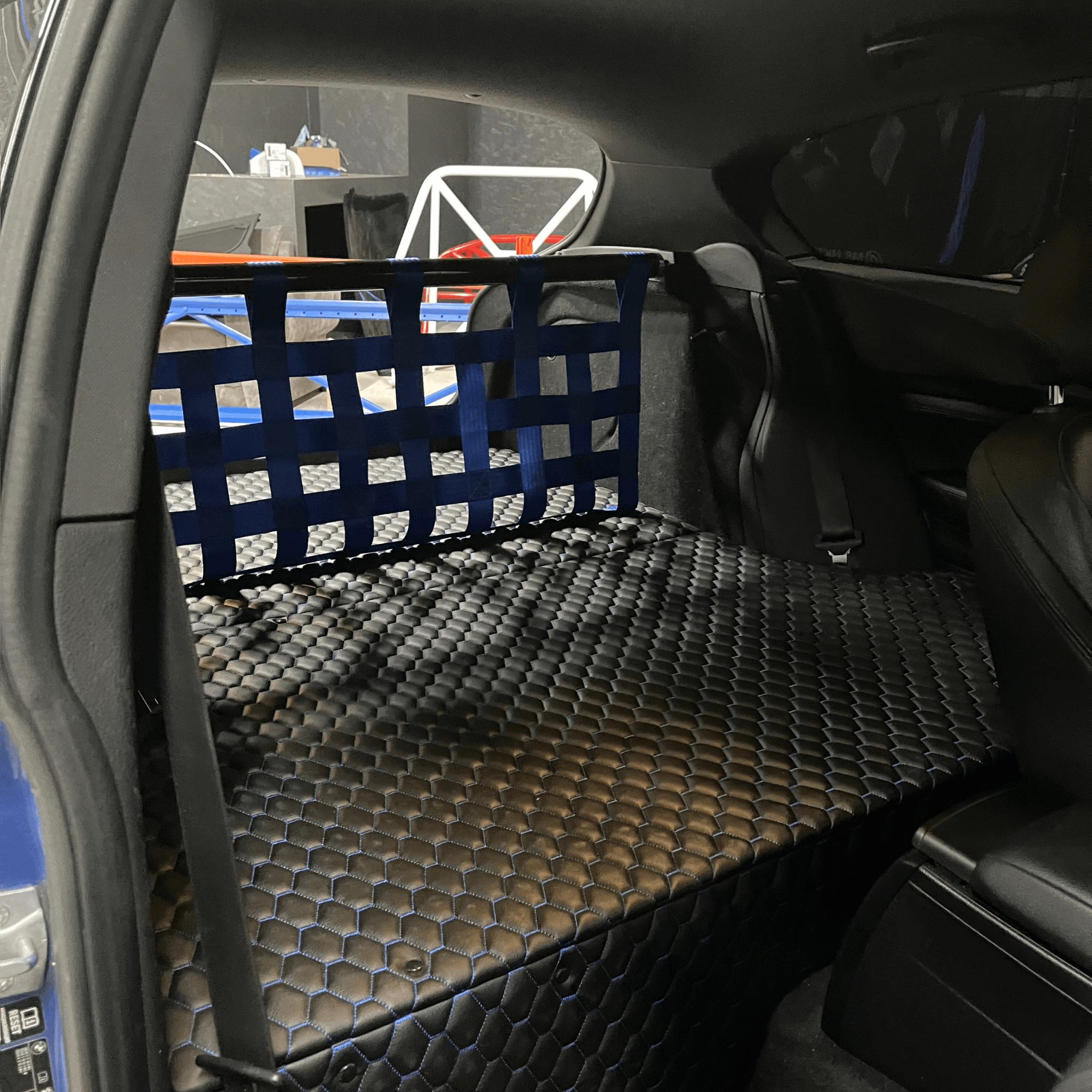 BMW 1 Series F20 F21 M135i M140i Strut bar and Cargo net cargo-nets.co.uk