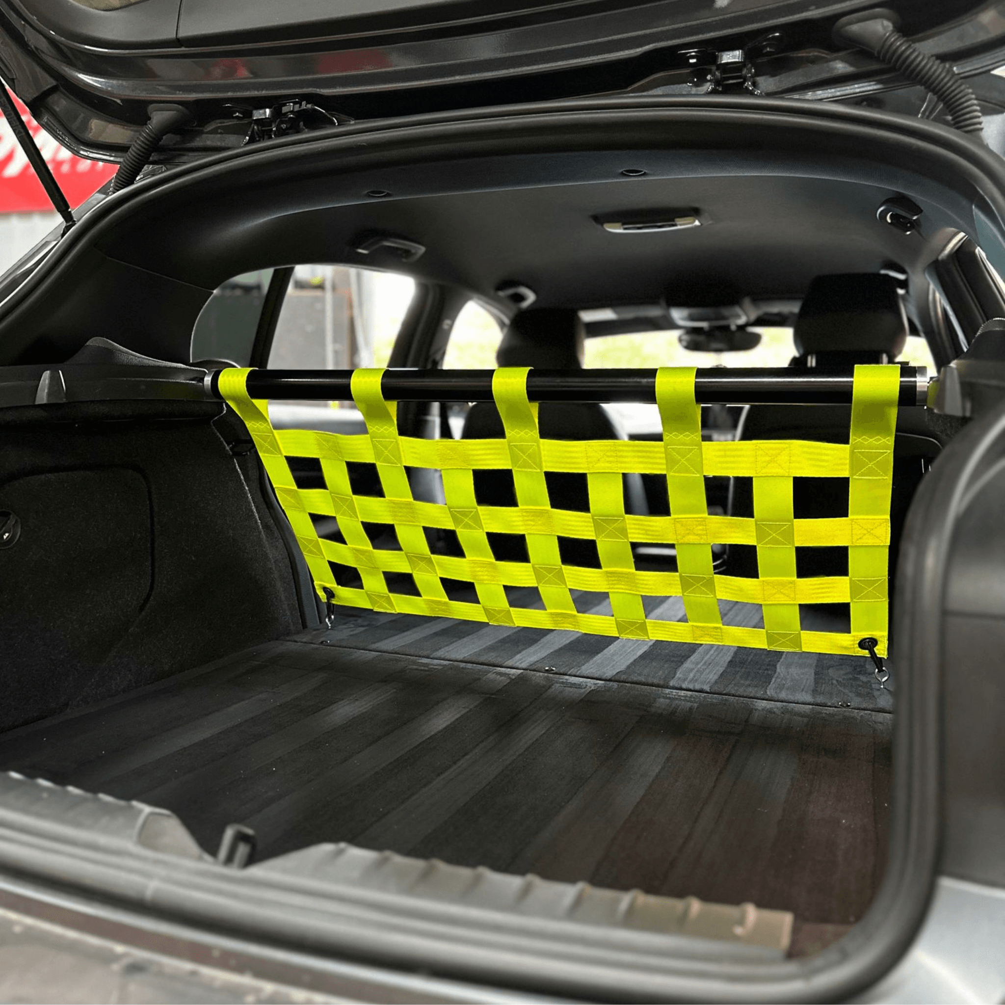 BMW 1 Series F20 F21 M135i M140i Strut bar and Cargo net cargo-nets.co.uk