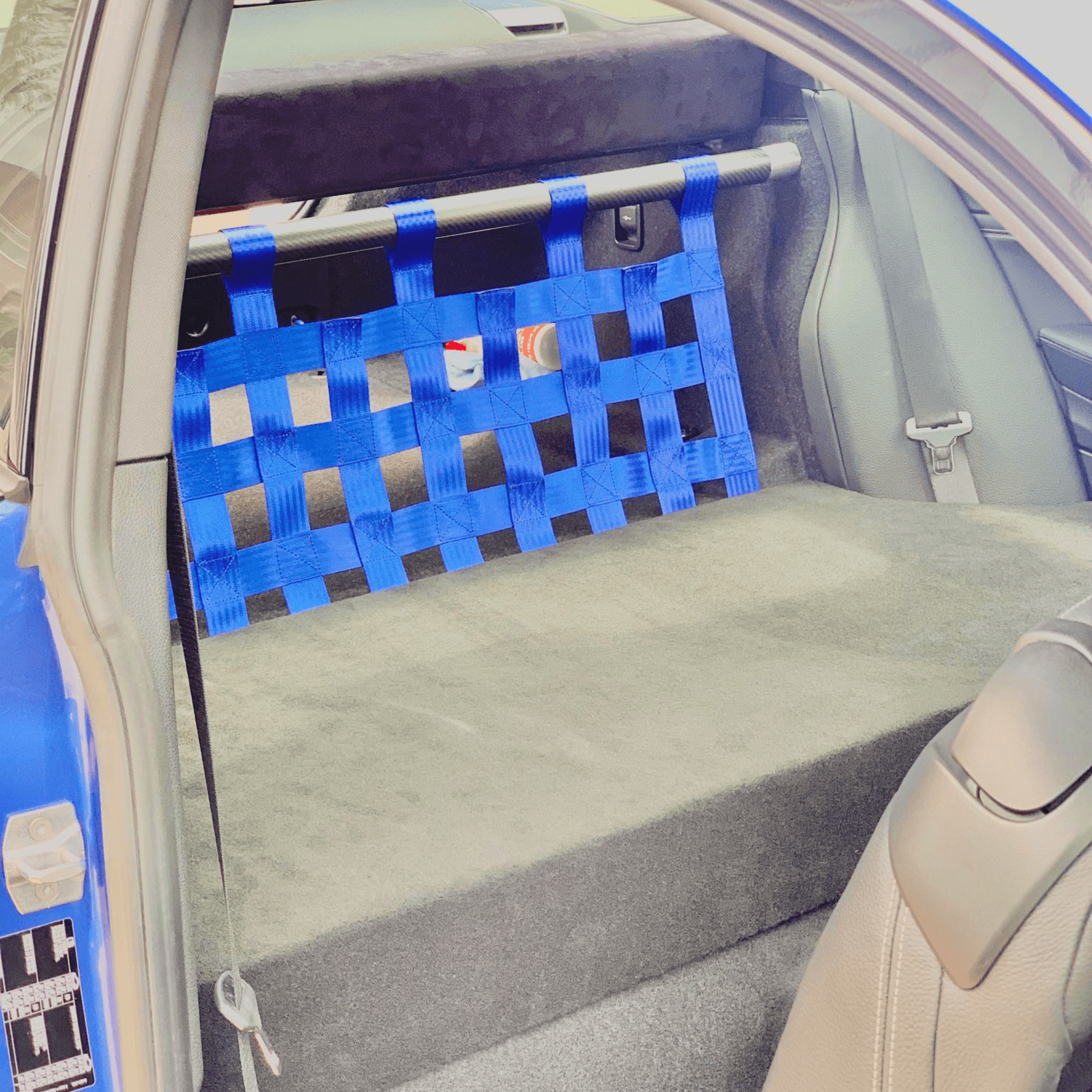 BMW 2 Series F22 F87 M235i M240i M2 Strut bar and Cargo net cargo-nets.co.uk