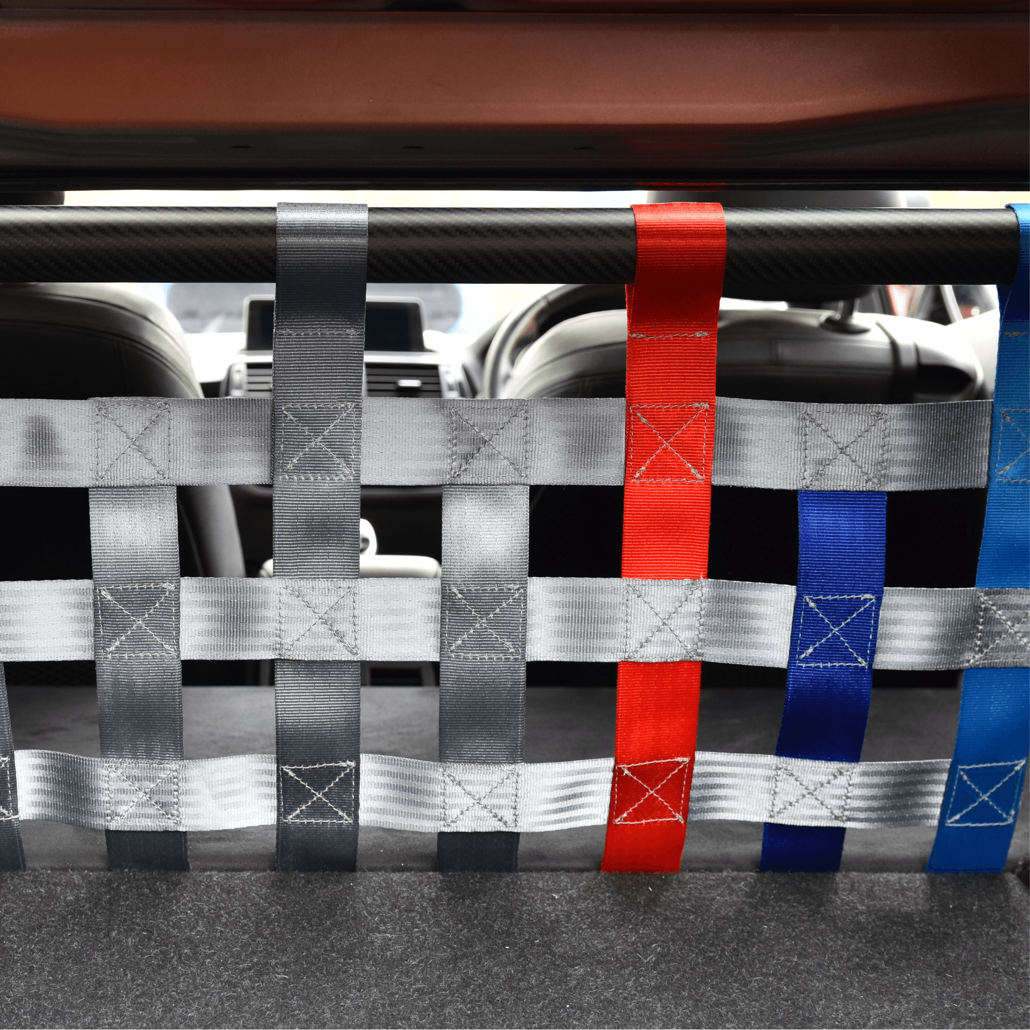 BMW 2 Series F22 F87 M235i M240i M2 Strut bar and Cargo net cargo-nets.co.uk