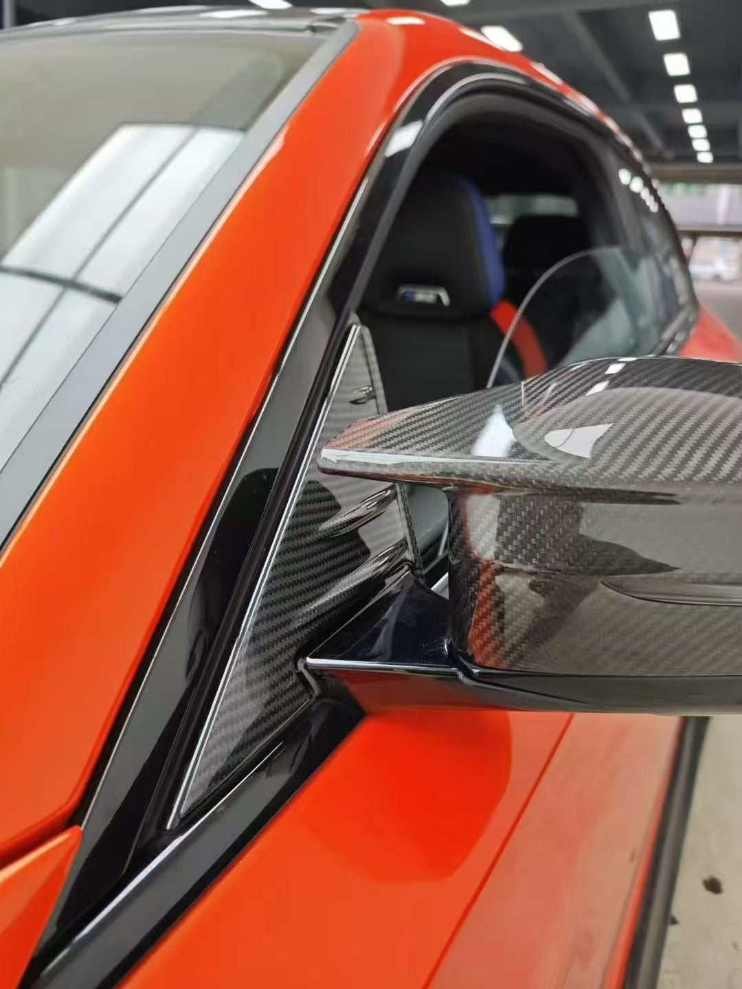 BMW M3 G80 Pre-Preg Carbon Wing Mirror Trim Piece by FORM (2021+) FORM Industries