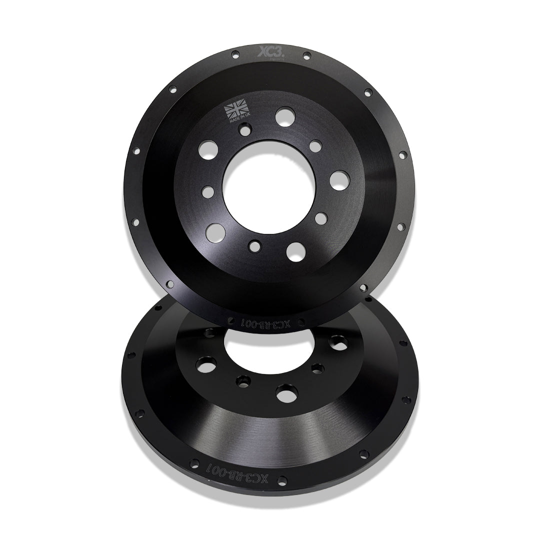 BMW M2 F87 / M3 F80 / M4 F82 BTCC Custom Rotor Bells – 368 mm × 36 mm for AP Racing CP9660 Calipers | XC3 Engineering