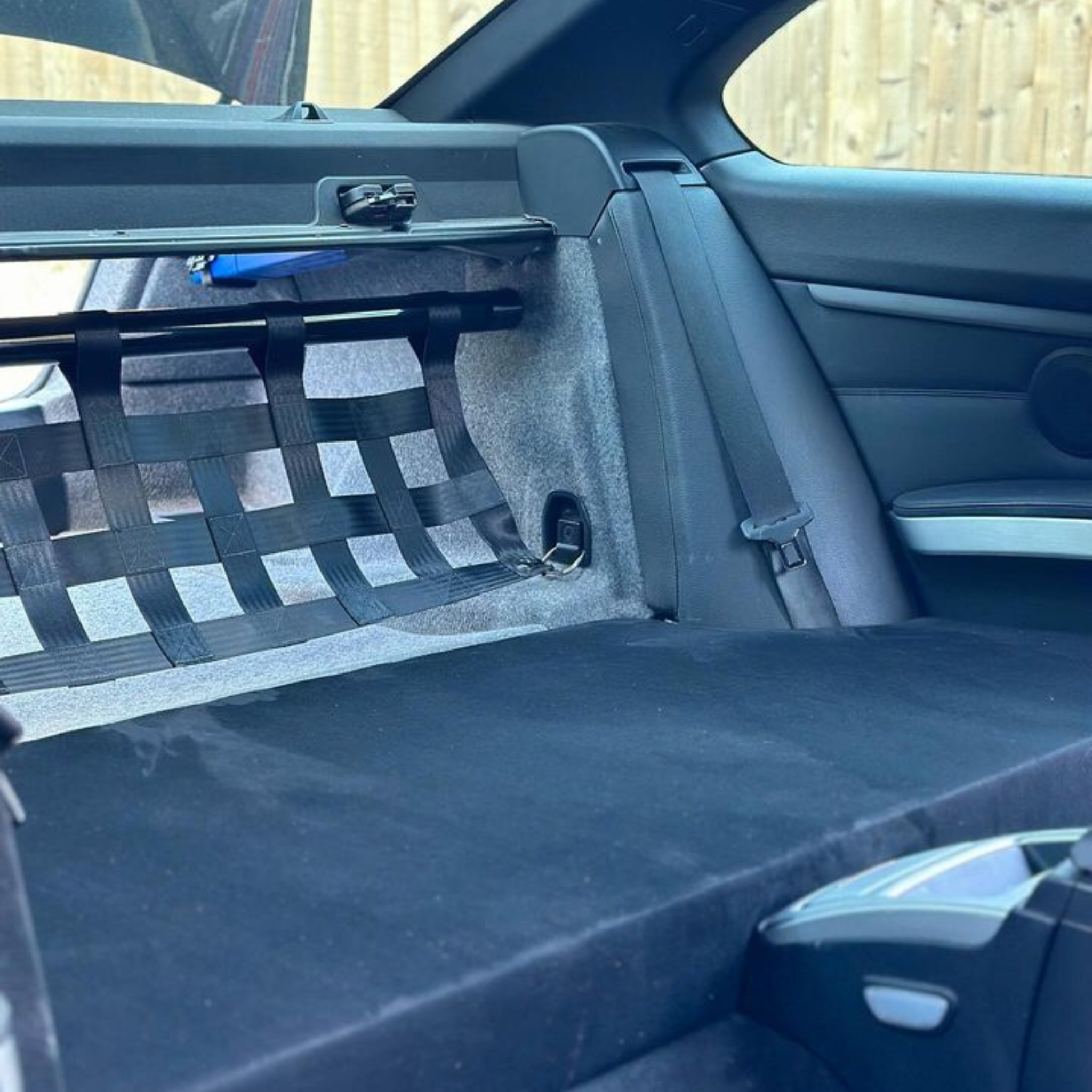 BMW 3 Series E90 / E92 M3 Strut Bar & Cargo Net Kit cargo-nets.co.uk