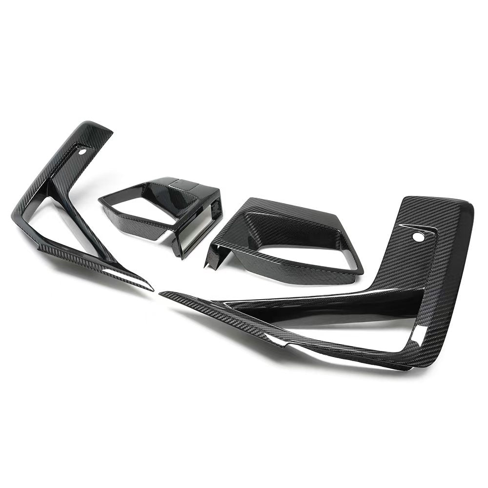 BMW X3M F97 & X4M F98 LCI Pre-Preg Carbon Fibre Front Bumper Inserts by FORM (2021+)