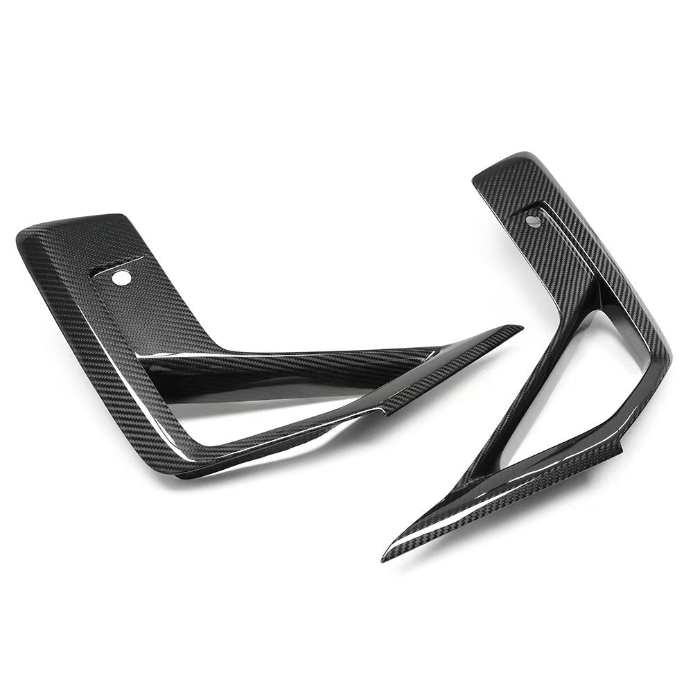 BMW X3M F97 & X4M F98 LCI Pre-Preg Carbon Fibre Front Bumper Inserts by FORM (2021+)